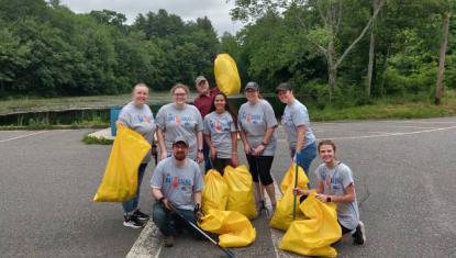 Cornerstone employees at Joe Capillo Park - Southbridge